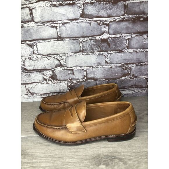 Polo Ralph Lauren Alston Penny Brown Leather Dress Loafers Men Sz 9.5M US/42.5EU - Picture 1 of 16